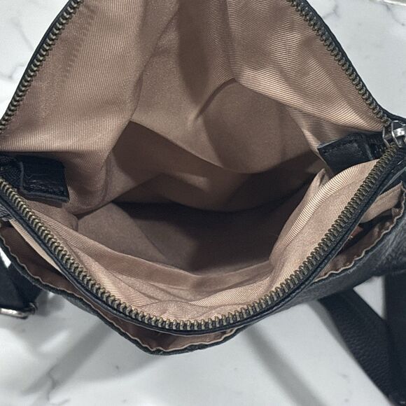 The Sak Silverlake Leather Crossbody Shoulder Bag Black Studded Boho Biker Moto - Picture 12 of 16